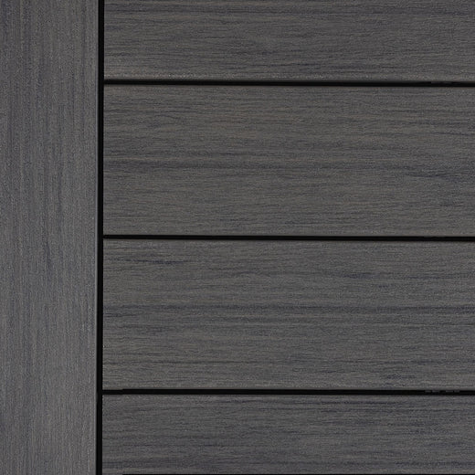 Close-up of Deckorators Vista Deck Boards Installed in Driftwood