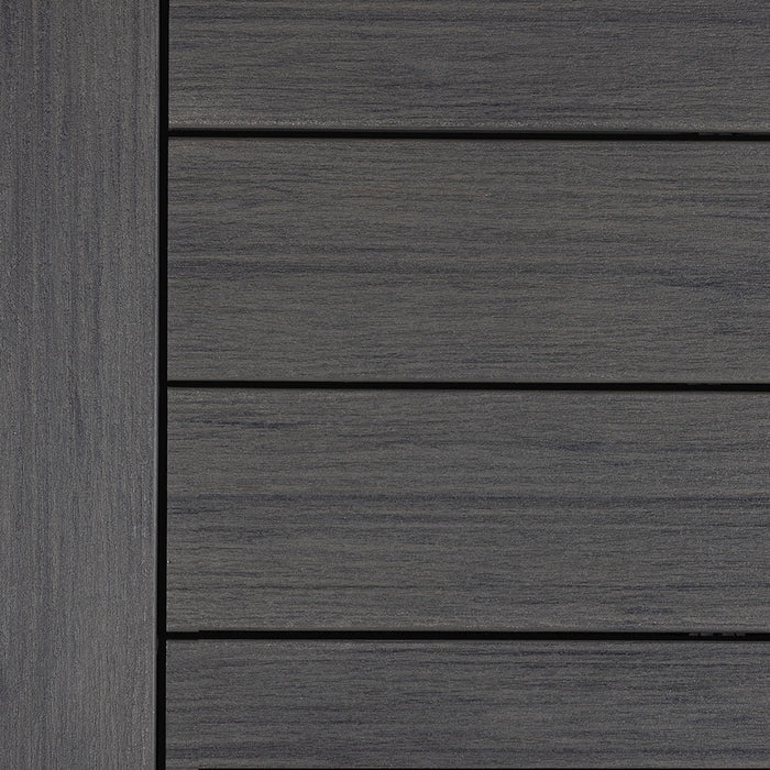 Close-up of Deckorators Vista Deck Boards Installed in Driftwood #color_driftwood