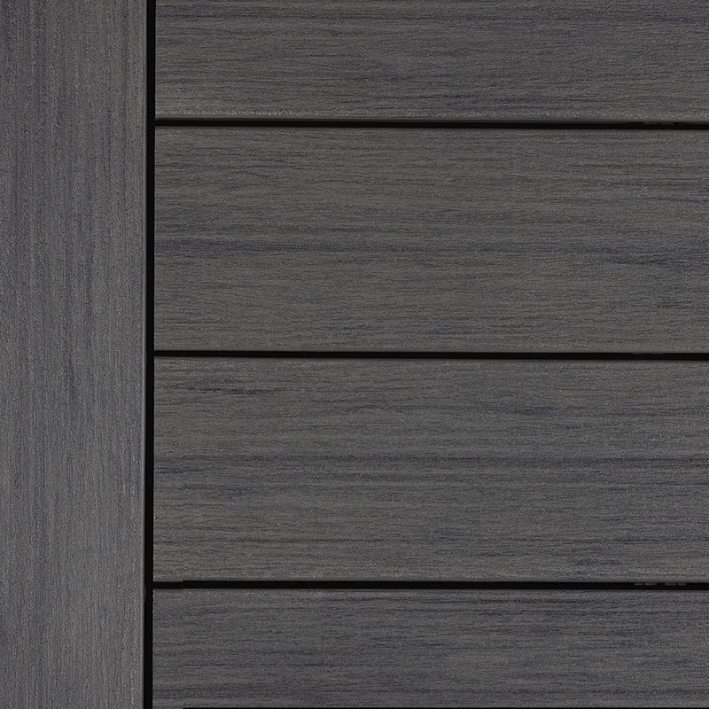Close-up of Deckorators Vista Deck Boards Installed in Driftwood #color_driftwood