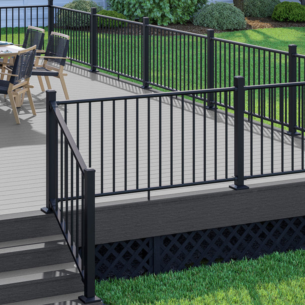 Metal Rails Textered Deckorators® Rapid Rail Aluminum Deck Railing