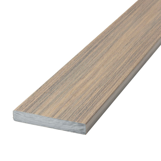 Angled close-up of Deckorators Voyage Solid Deck Board in Costa