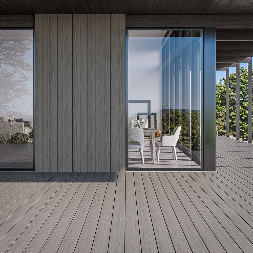 Voyage Deck Boards Used for Residential Cladding in Sierra #color_sierra