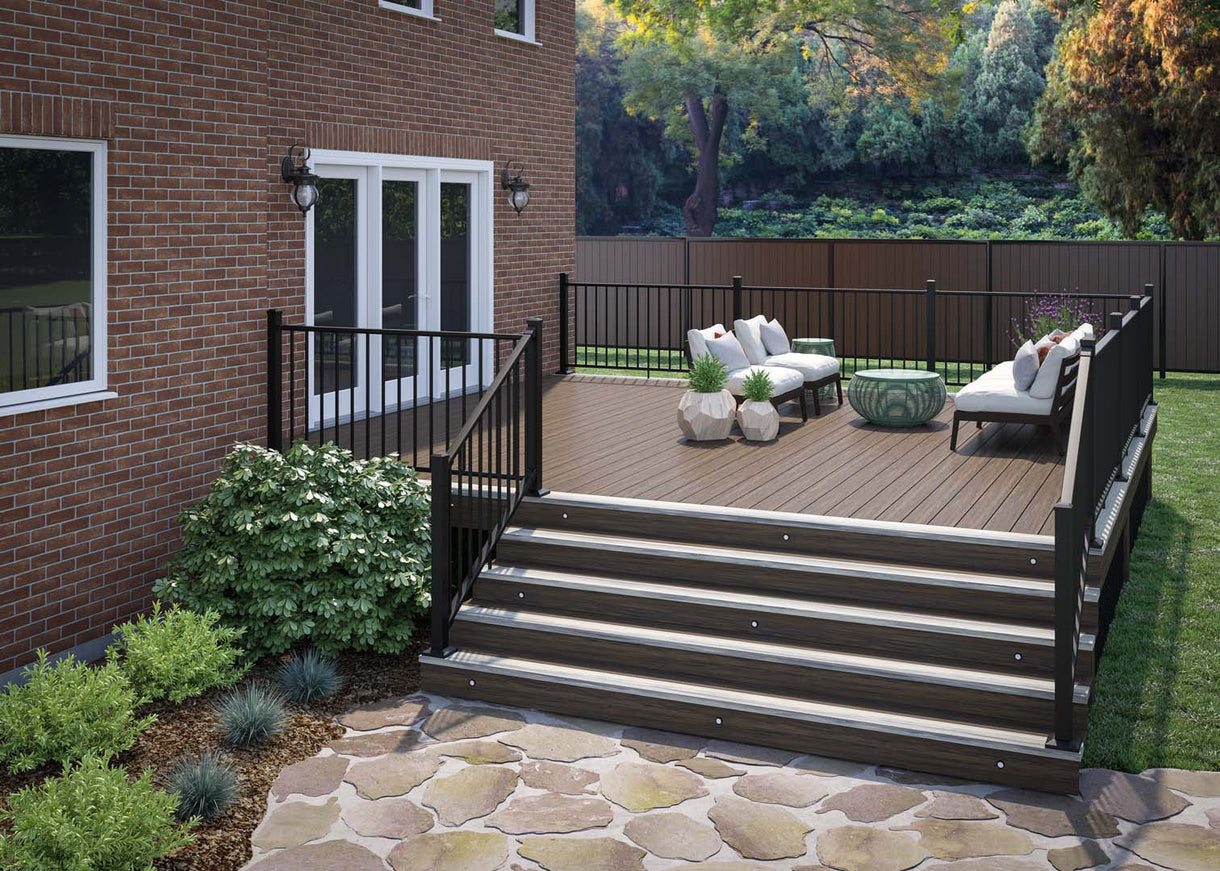 Metal Rails Textered Deckorators® Rapid Rail Aluminum Deck Railing