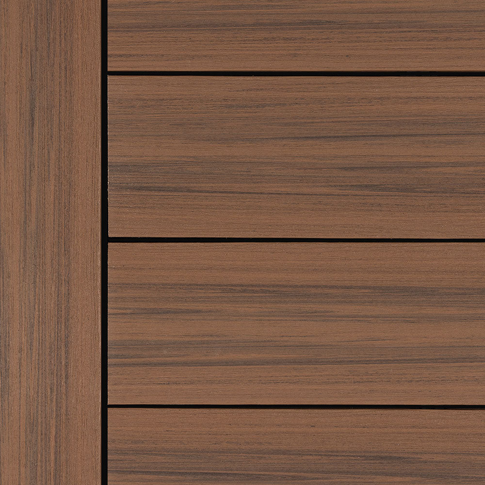 Close-up of Deckorators Voyage Deck Boards Installed in Mesa
