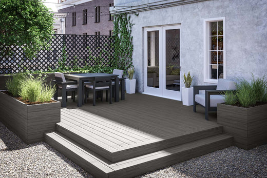 Urban Backyard with Ground Level Deck in Voyage Sierra