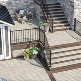 Deckorators Voyage Decking in Tundra with Step Treads in Khaya #color_tundra