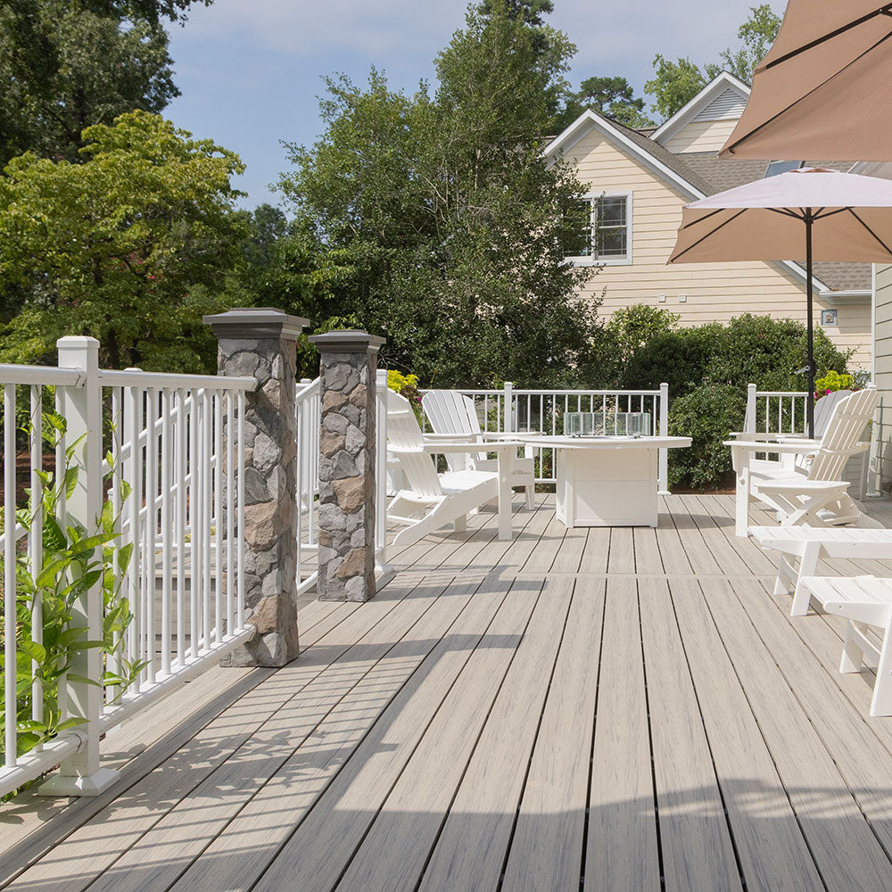 Deckorators 4-in x 4-in Black Composite Deck post base trim Deckorators 4-in x 4-in Black Composite Deck post base trim