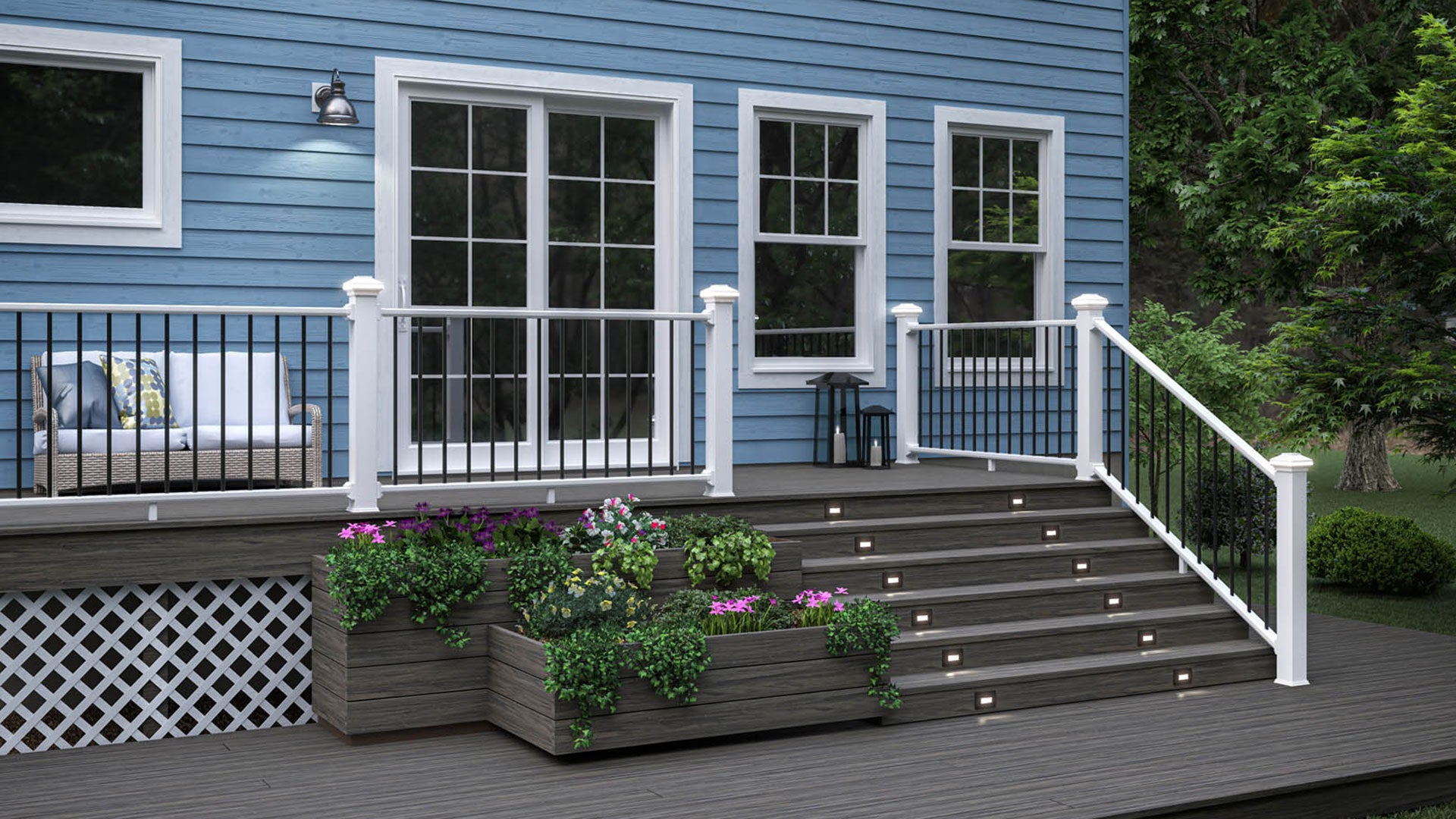 Deckorators® Grab & Go Contemporary Composite Deck Railing