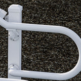 Deckorators ADA-Compliant Secondary Handrail P-Loop Return in Textured White #color_textured-white