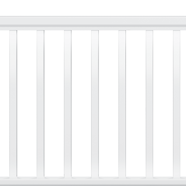 Deckorators for Lowe's Classic Composite Grab and Go Railing #color_white